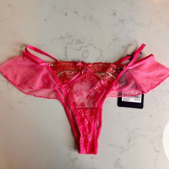 Honey Birdette Meika Candy Pink Brief - Picture 1 of 3